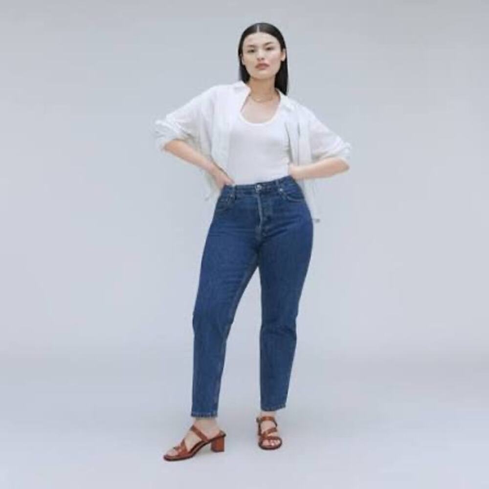 NWT Everlane Curvy 90s Cheeky Straight Jeans Size 30 High Rise Organic Cotton
